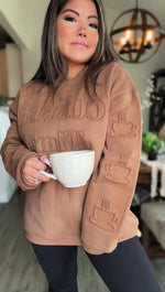 PREORDER: Coffee Embossed Sweatshirt