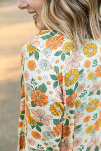 IN STOCK Classic Cardigan - Fall Boho Floral