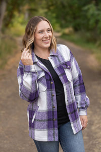 IN STOCK Norah Plaid Shacket - Purple Mix FINAL SALE