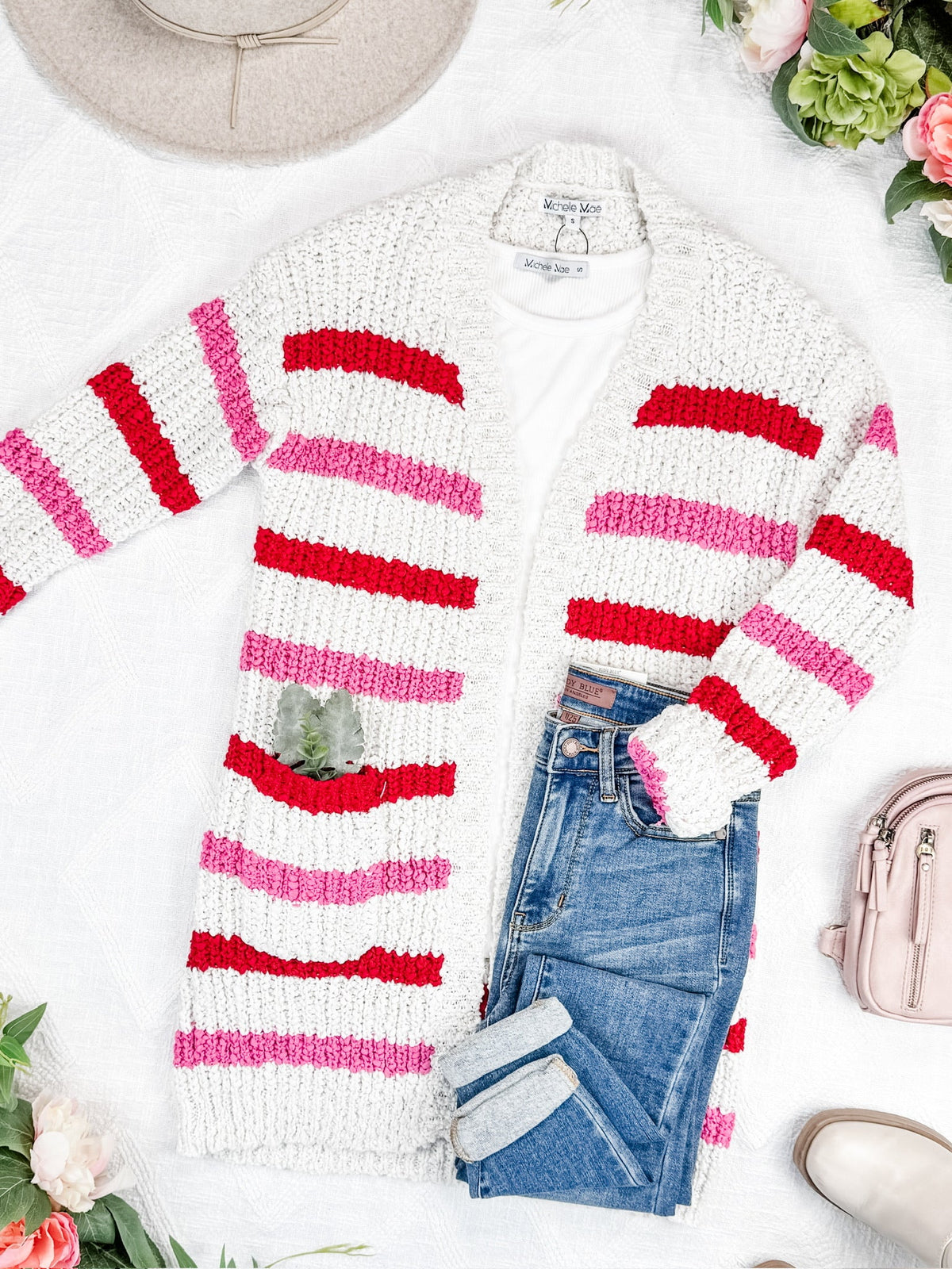 IN STOCK Valentine's Stripe Cardigan