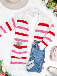 IN STOCK Valentine's Stripe Cardigan