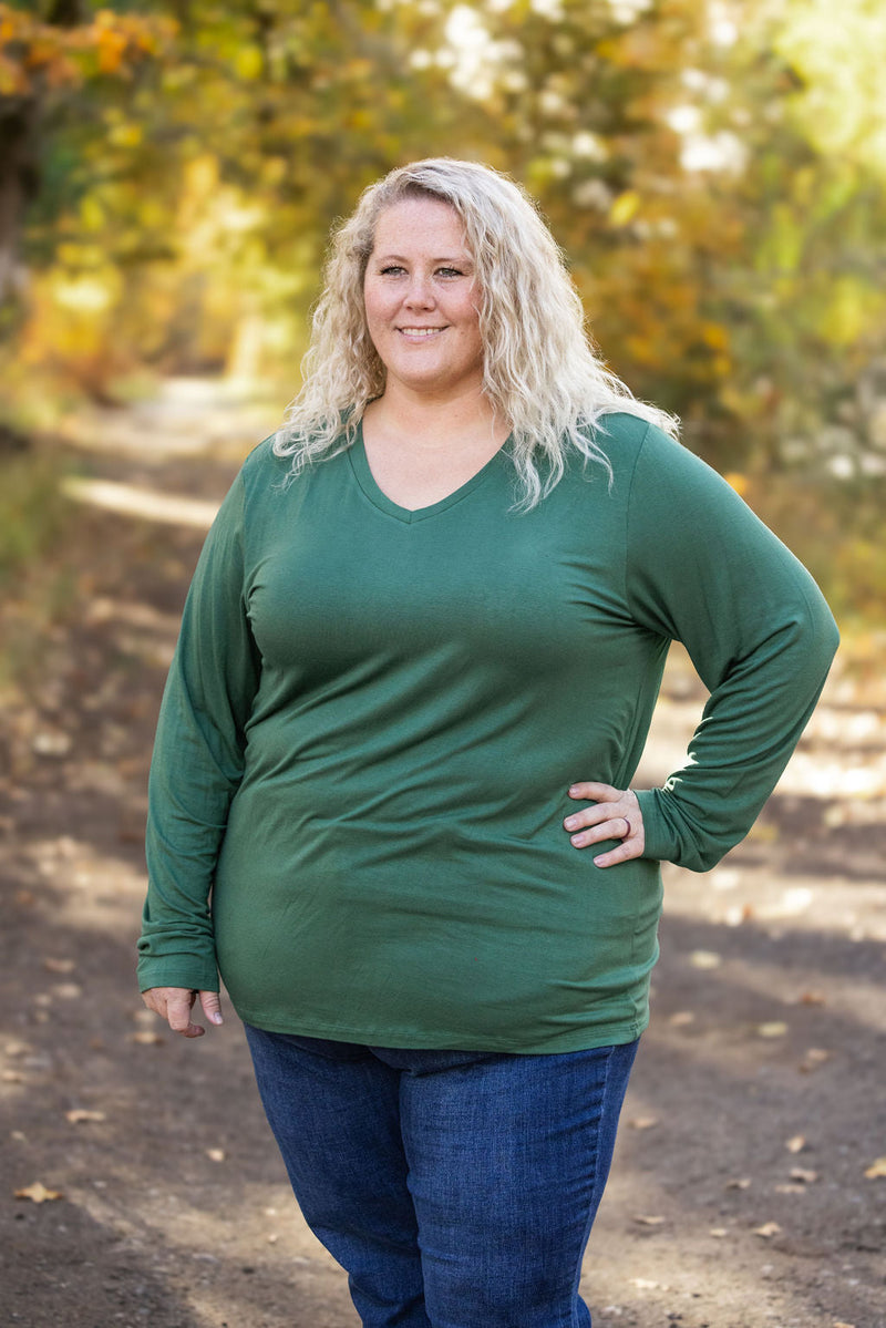 IN STOCK Larissa Long Sleeve - Evergreen