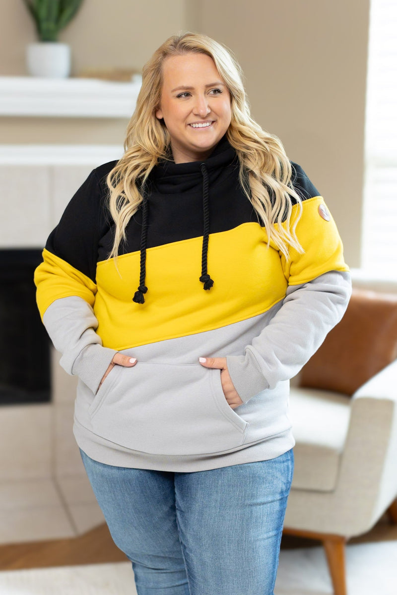 IN STOCK Lizzie Women's Hoodie | Pittsburgh Black, Yellow, Grey FINAL SALE