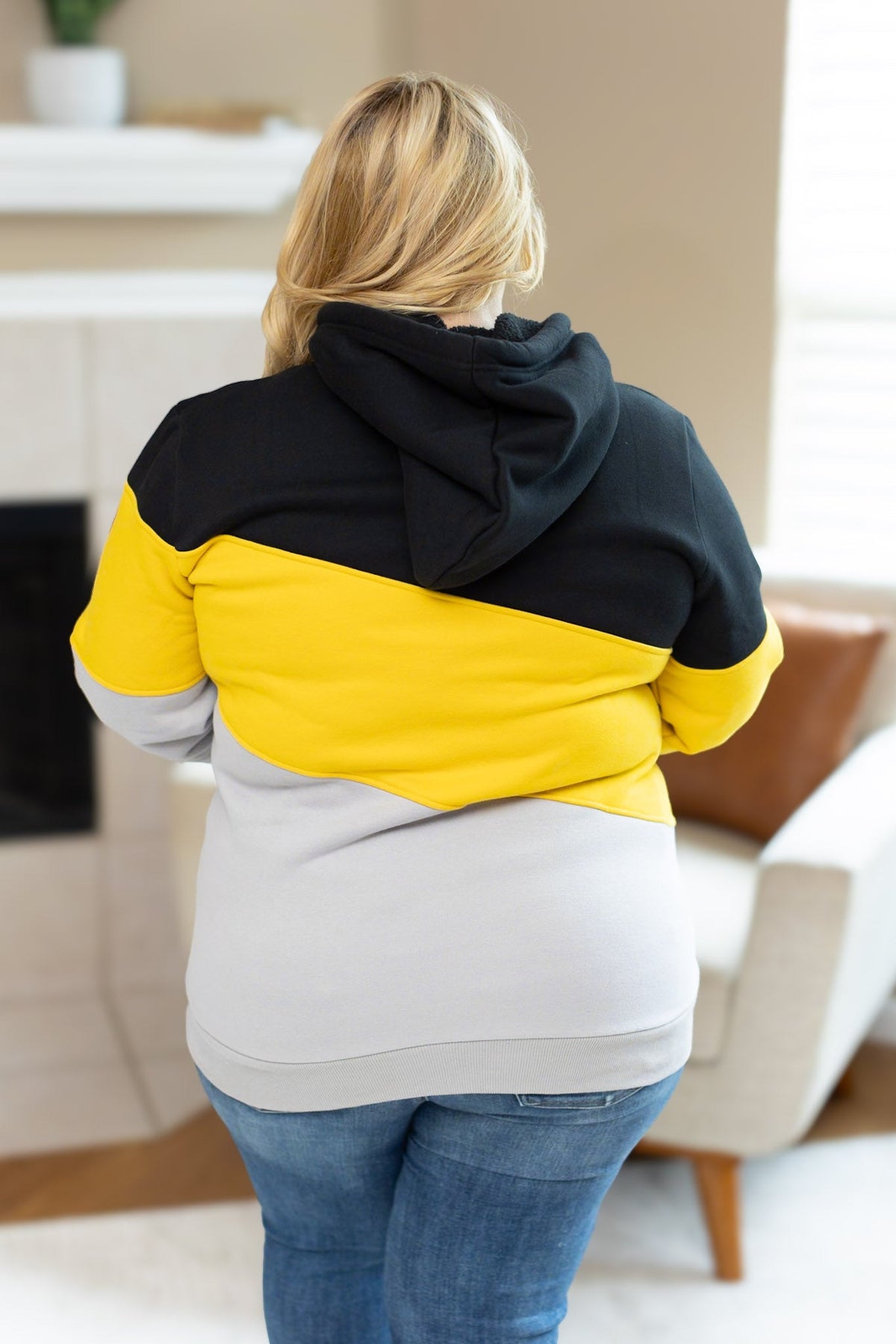 IN STOCK Lizzie Women's Hoodie | Pittsburgh Black, Yellow, Grey FINAL SALE