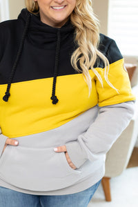 IN STOCK Lizzie Women's Hoodie | Pittsburgh Black, Yellow, Grey FINAL SALE