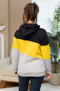 IN STOCK Lizzie Women's Hoodie | Pittsburgh Black, Yellow, Grey FINAL SALE