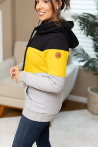 IN STOCK Lizzie Women's Hoodie | Pittsburgh Black, Yellow, Grey FINAL SALE