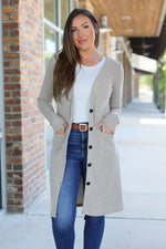 IN STOCK Knit Colbie Ribbed Cardigan - Mocha