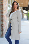 IN STOCK Knit Colbie Ribbed Cardigan - Mocha