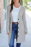 IN STOCK Knit Colbie Ribbed Cardigan - Mocha