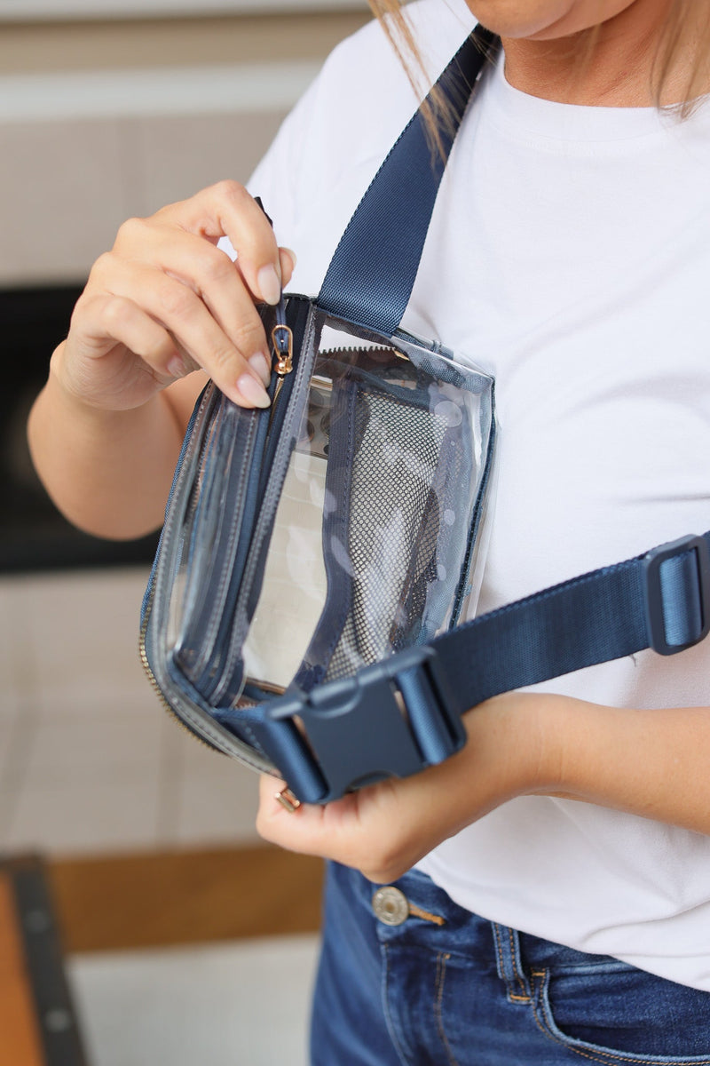 IN STOCK Clear Bag - Navy | Women's Crossbody Bag