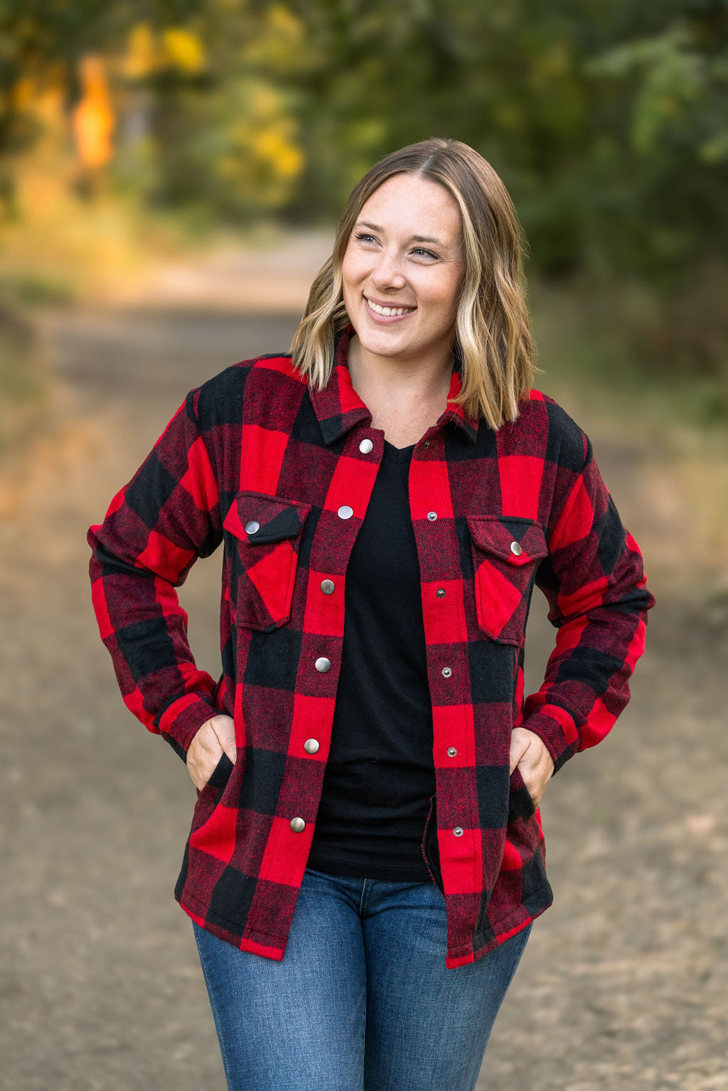 IN STOCK Norah Plaid Shacket - Buffalo Plaid