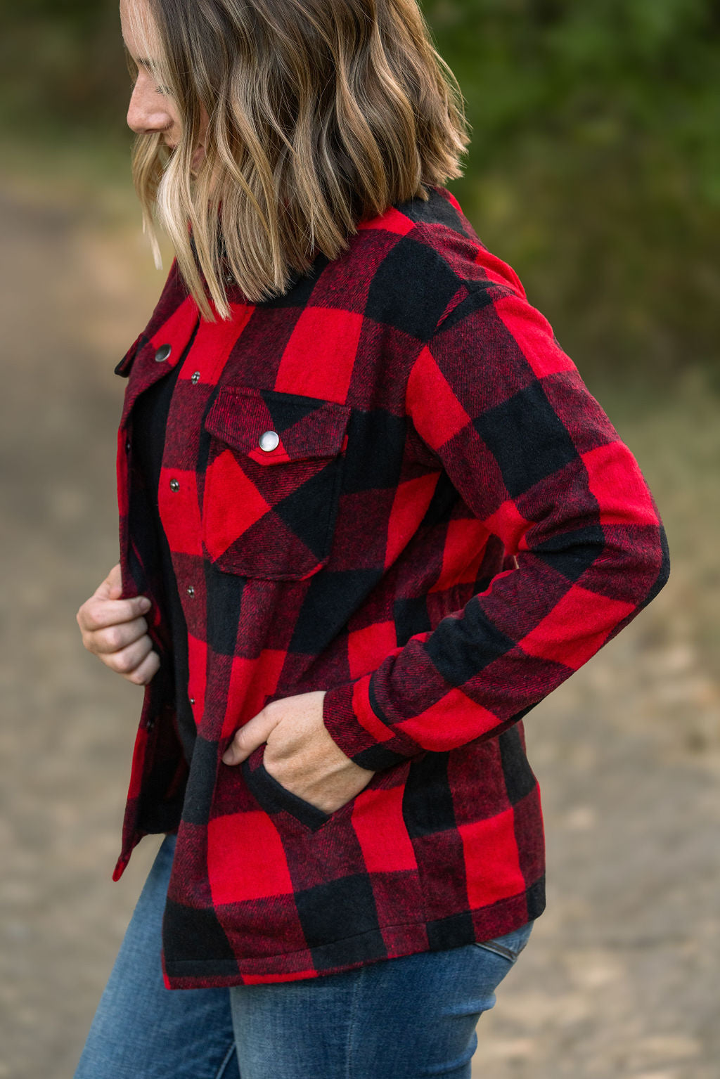 IN STOCK Norah Plaid Shacket - Buffalo Plaid