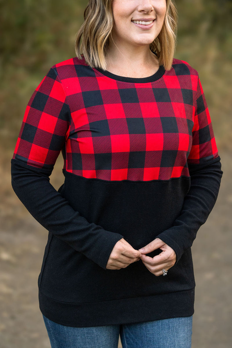 IN STOCK Natalie Pullover - Buffalo Plaid