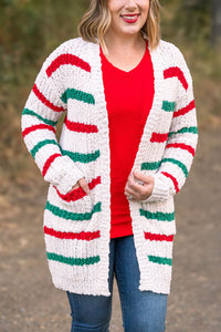 IN STOCK Christmas Stripe Cardigan