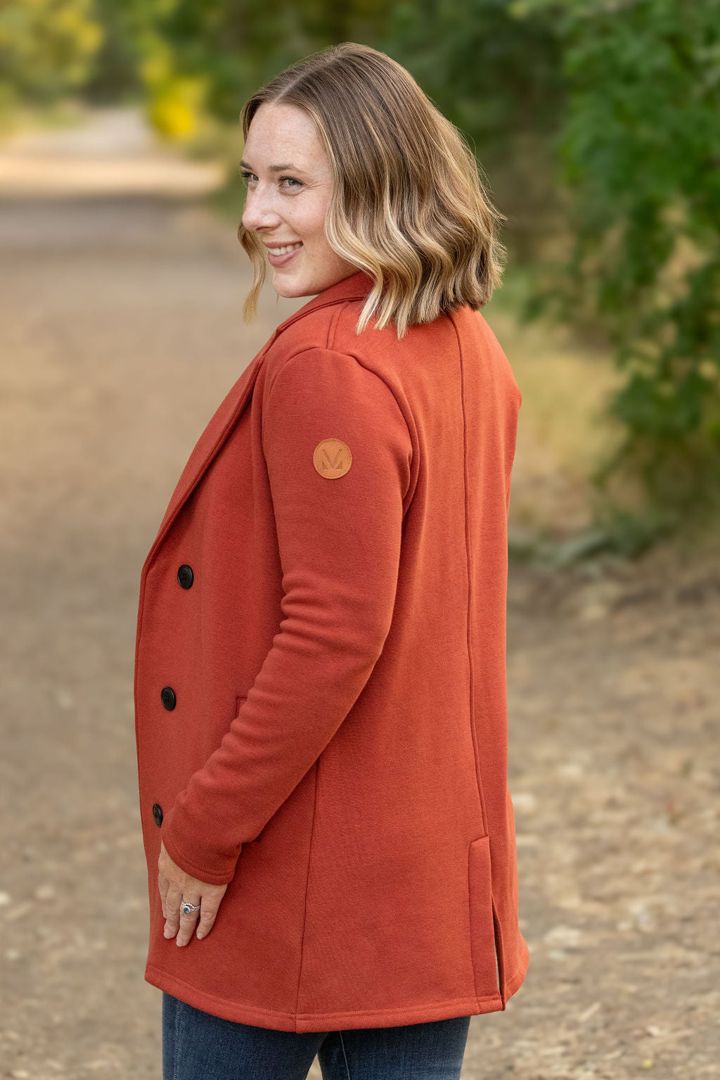 IN STOCK Scarlett Sweater Jacket - Pumpkin FINAL SALE