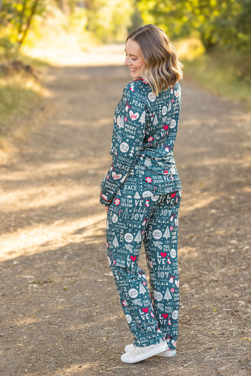 IN STOCK Evergreen Christmas Pajama Set FINAL SALE