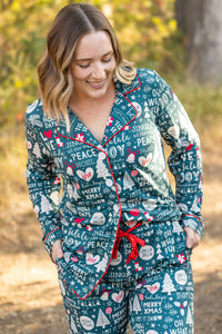 IN STOCK Evergreen Christmas Pajama Set FINAL SALE