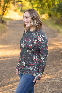 IN STOCK Blair Long Sleeve Top - Evergreen Christmas