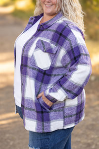 IN STOCK Norah Plaid Shacket - Purple Mix FINAL SALE