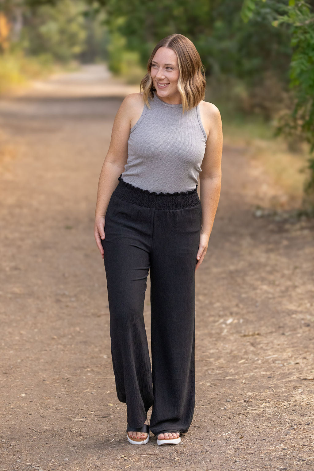 IN STOCK Presley Palazzo Pants - Black | Women's Wide-Leg Pants FINAL SALE