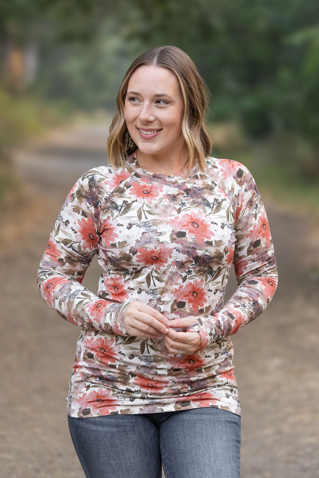 IN STOCK Blair Long Sleeve Top - Floral Sunset