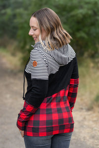 IN STOCK Colorblock Fullzip - Plaid and Stripes