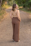 IN STOCK Presley Palazzo Pants - Coffee | Women's Wide-Leg Pants