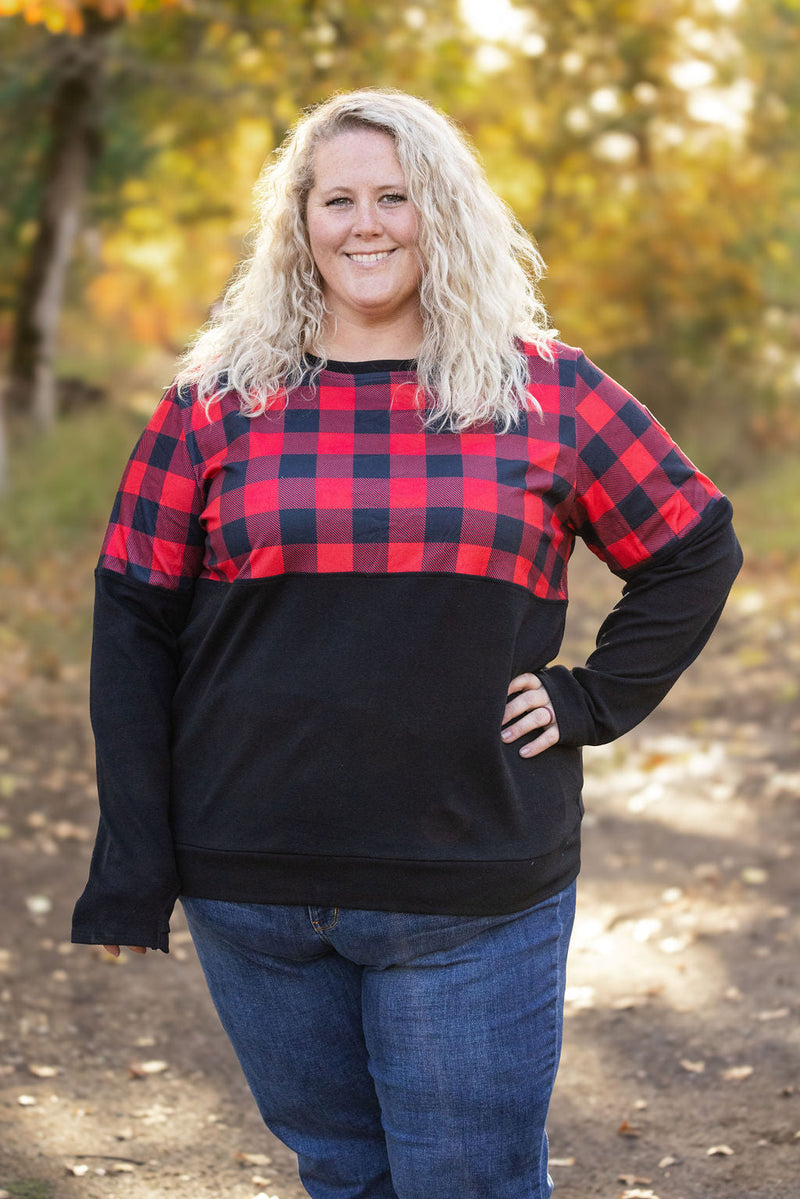 IN STOCK Natalie Pullover - Buffalo Plaid