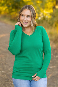 IN STOCK Leah Long Sleeve Top - Green