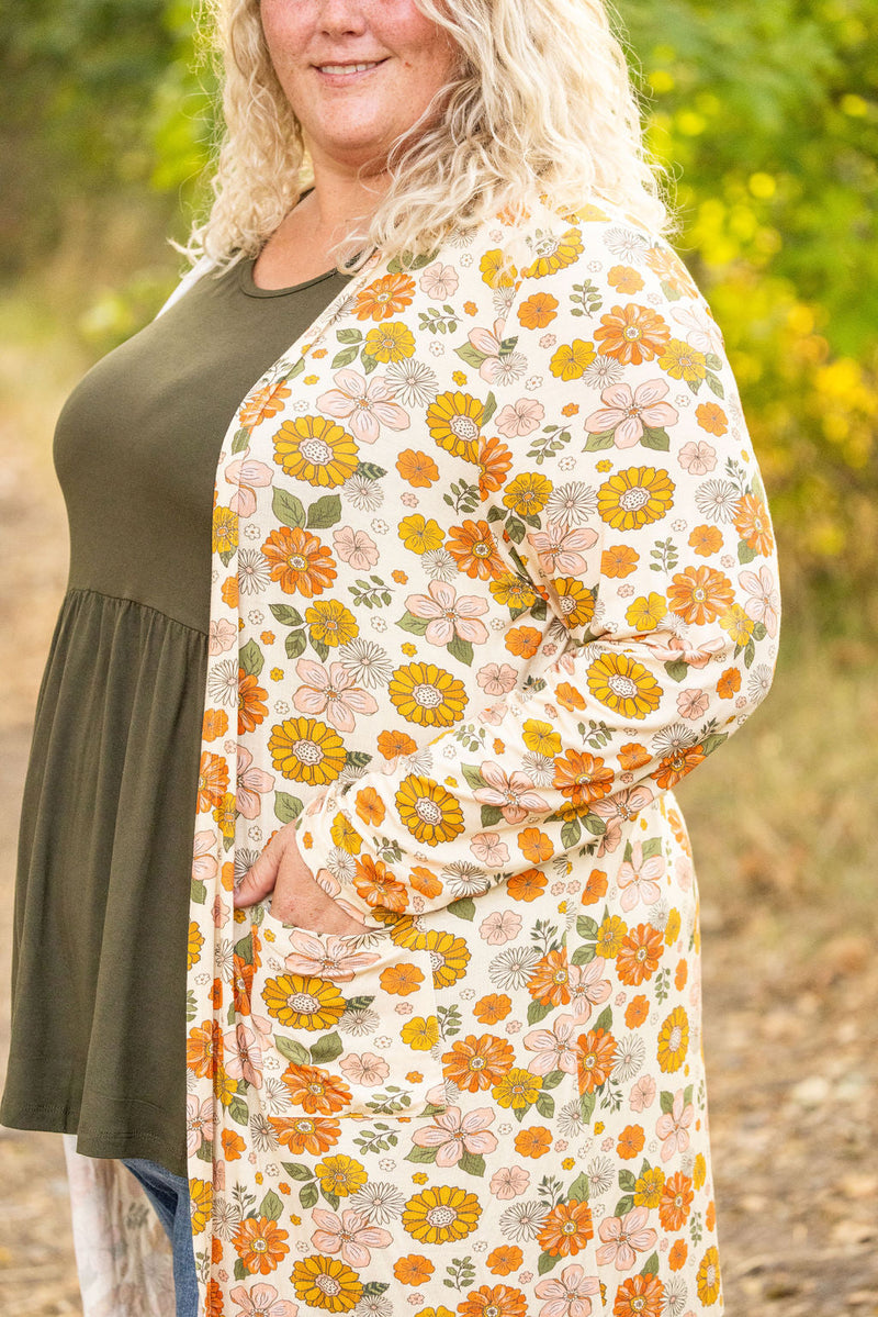 IN STOCK Classic Cardigan - Fall Boho Floral