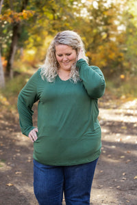 IN STOCK Larissa Long Sleeve - Evergreen