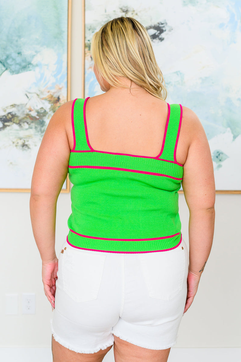 Bright Light Knit Tank - Mack and Mav Boutique 