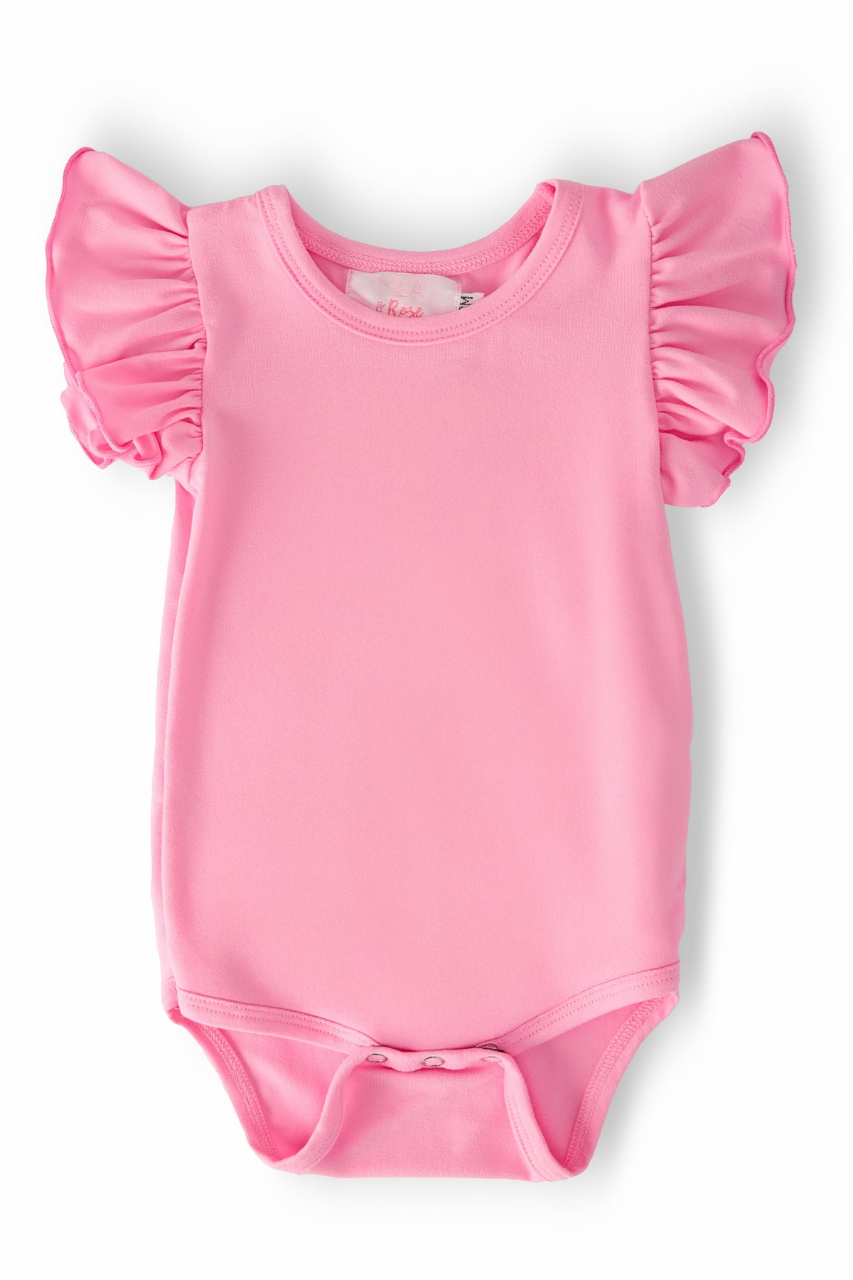 Bubblegum Pink S/S Flutter Bodysuit