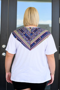 Casually Boho Keyhole Neckline Top - Mack and Mav Boutique 