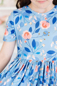 Country Blooms S/S Pocket Twirl Dress