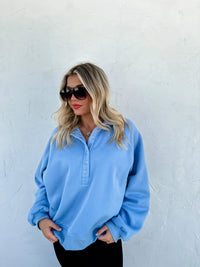 PREORDER: Laid Back Snap Button Pullover in Four Colors