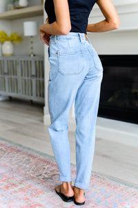 Cooper High Rise Vintage Denim Jogger - Mack and Mav Boutique 