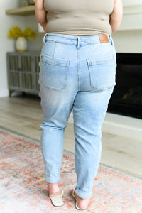 Cooper High Rise Vintage Denim Jogger - Mack and Mav Boutique 