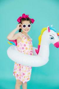 SALE Daisy Doodles Ruffle Cross Back Dress