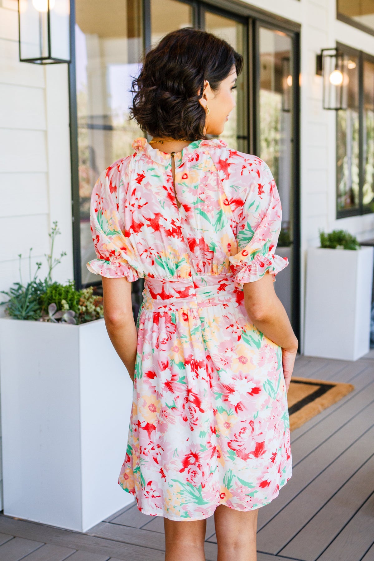 Fancy Free Floral Dress - Mack and Mav Boutique 