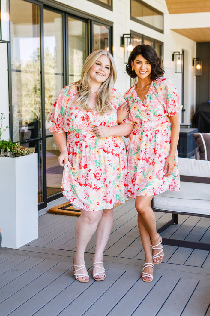 Fancy Free Floral Dress - Mack and Mav Boutique 