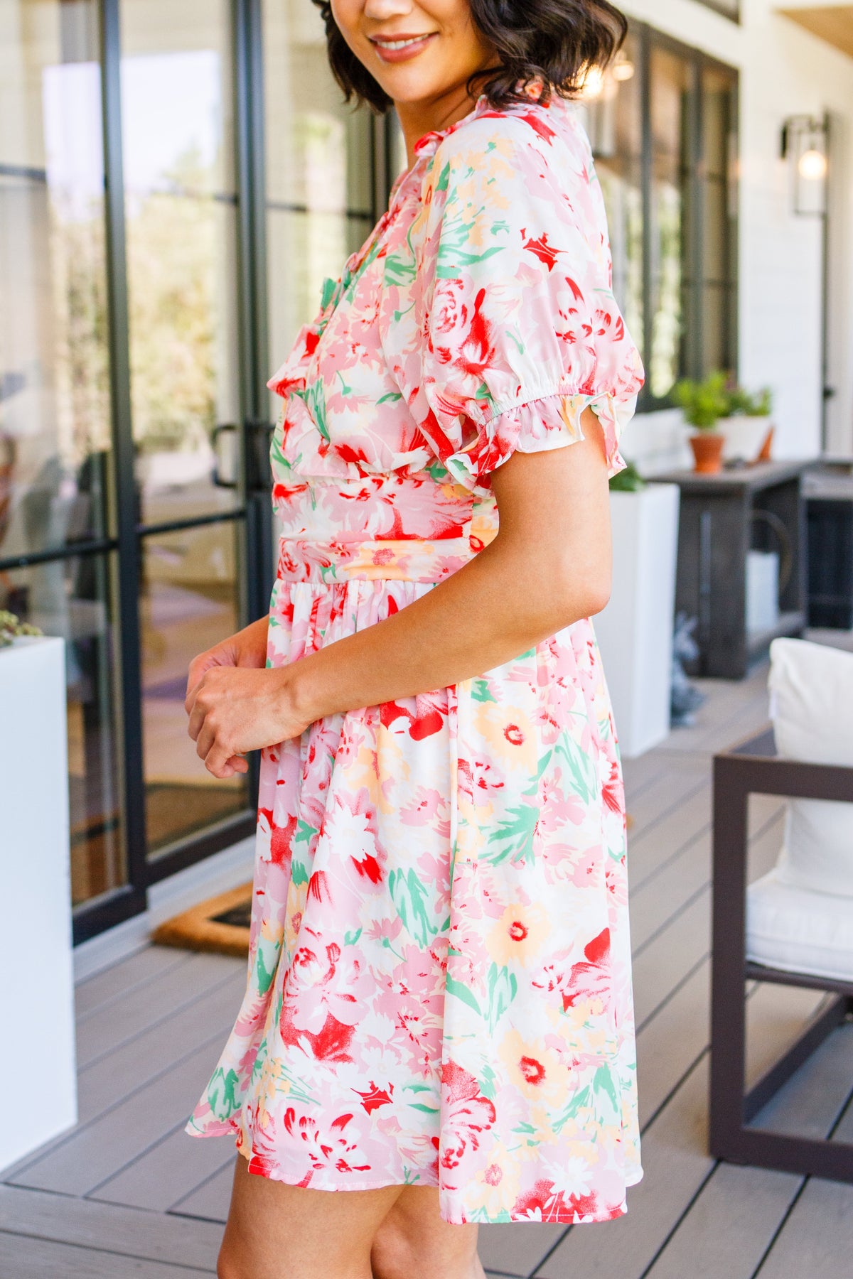 Fancy Free Floral Dress - Mack and Mav Boutique 