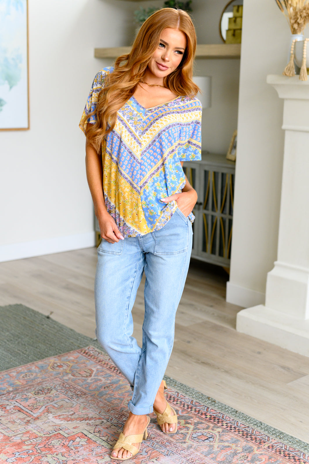 For All We Know V-Neck Blouse - Mack and Mav Boutique 