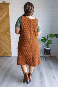 Free Falling Quilted Midi Dress