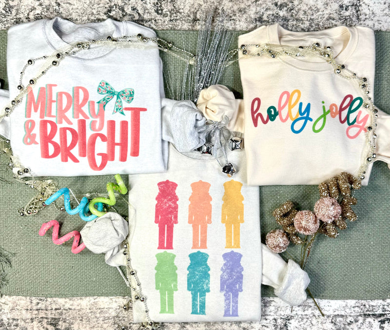 Colorful Inside Out Christmas Sweatshirts