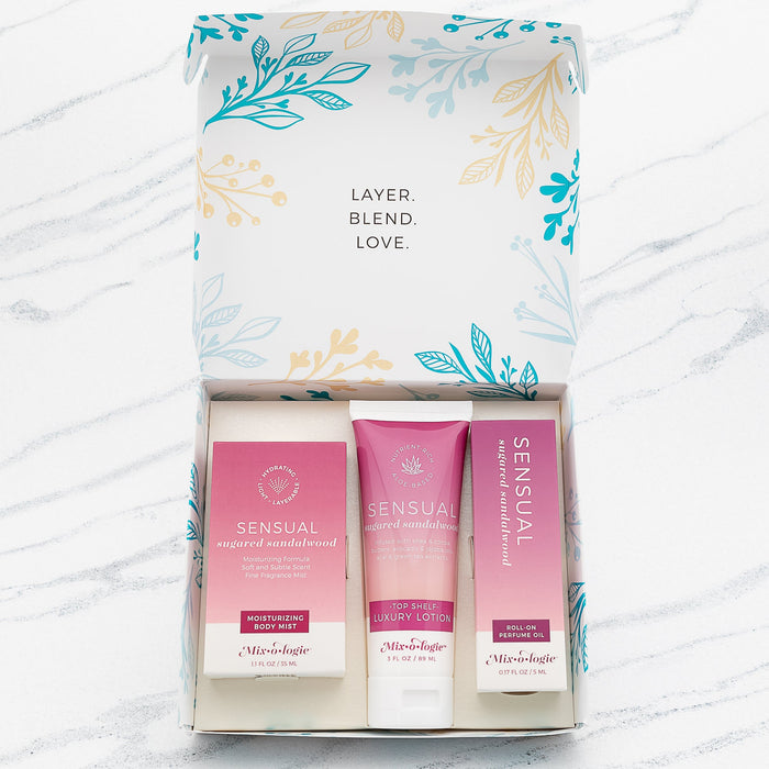 Sensual (sugared sandalwood) | Gift Set Trio Box