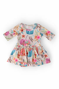 Harvest Blooms 3/4 Sleeve Twirl Bodysuit