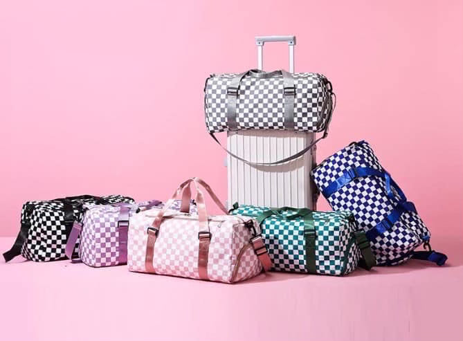 RTS Checkered Duffle Bags