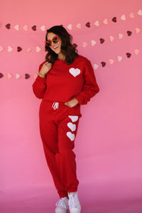 Love Day Heart Sweat Set